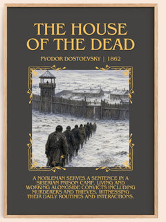 The House Of The Dead Minimalist Book Poster by Fyodor Dostoevsky – image 1