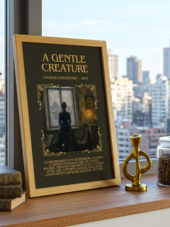 A Gentle Creature Minimalist Book Poster by Fyodor Dostoevsky – image 3