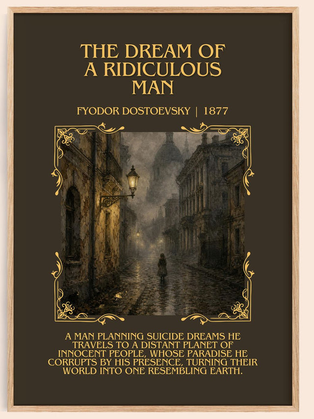 Dream Of A Ridiculous Man Minimalist Book Poster by Fyodor Dostoevsky