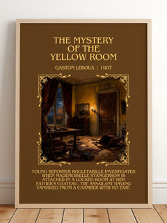The Mystery Of The Yellow Room Minimalist Book Poster by Gaston Leroux – image 2