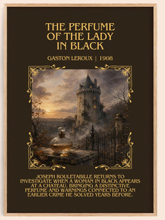 Perfume Of The Lady In Black Minimalist Book Poster by Gaston Leroux – image 1