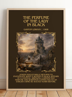 Perfume Of The Lady In Black Minimalist Book Poster by Gaston Leroux – image 2