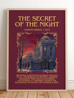 The Secret Of The Night Minimalist Book Poster by Gaston Leroux – image 2