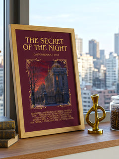 The Secret Of The Night Minimalist Book Poster by Gaston Leroux – image 3