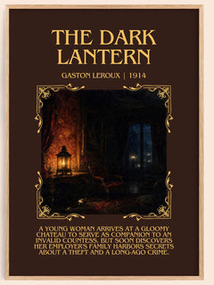 The Dark Lantern Minimalist Book Poster by Gaston Leroux – image 1