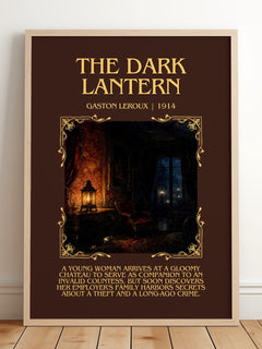 The Dark Lantern Minimalist Book Poster by Gaston Leroux – image 2