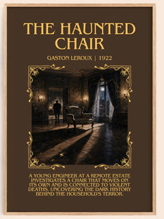 The Haunted Chair Minimalist Book Poster by Gaston Leroux – image 1