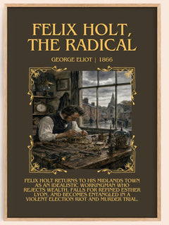 Felix Holt, The Radical Minimalist Book Poster by George Eliot – image 1