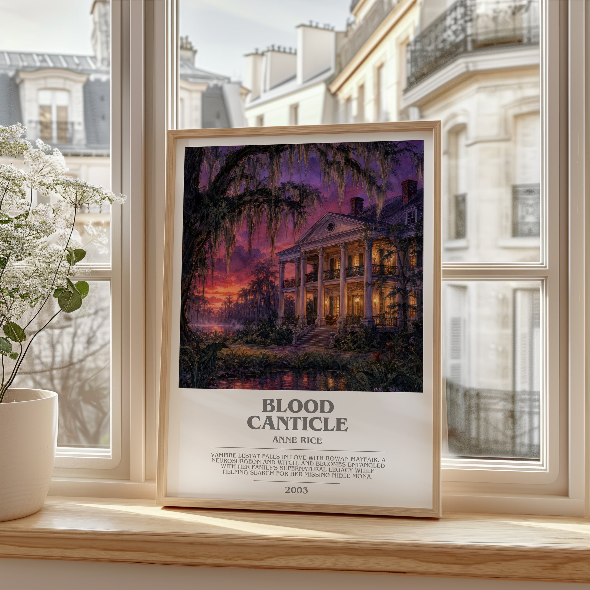 Blood Canticle bookish poster colour and style options – Anne Rice book art