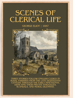 Scenes Of Clerical Life Minimalist Book Poster by George Eliot – image 1