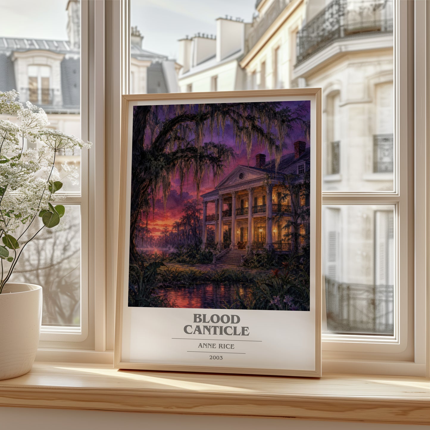 Blood Canticle book cover poster colour and style options – Anne Rice book art