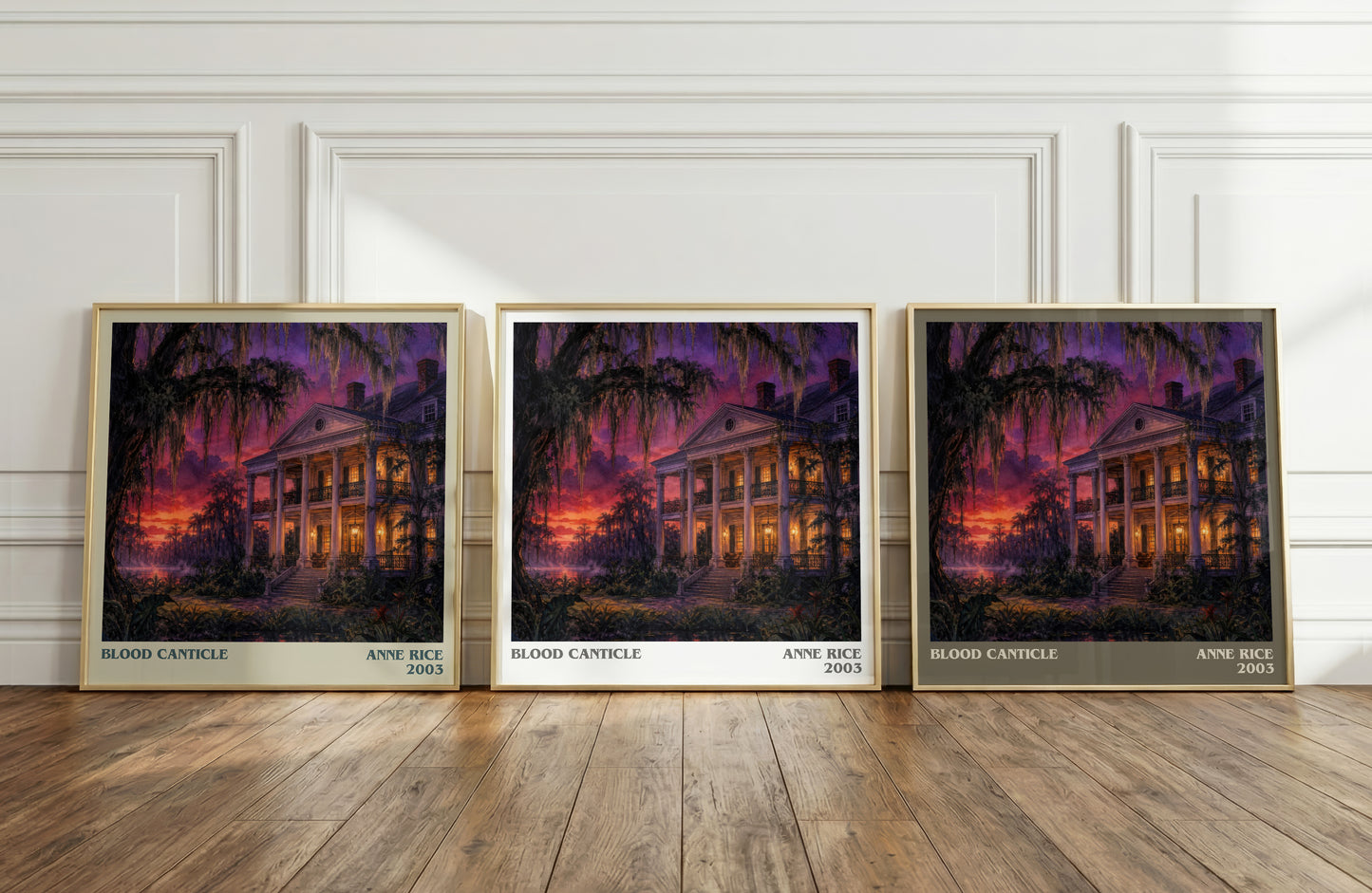Blood Canticle literary art print colour and style options – Anne Rice book art