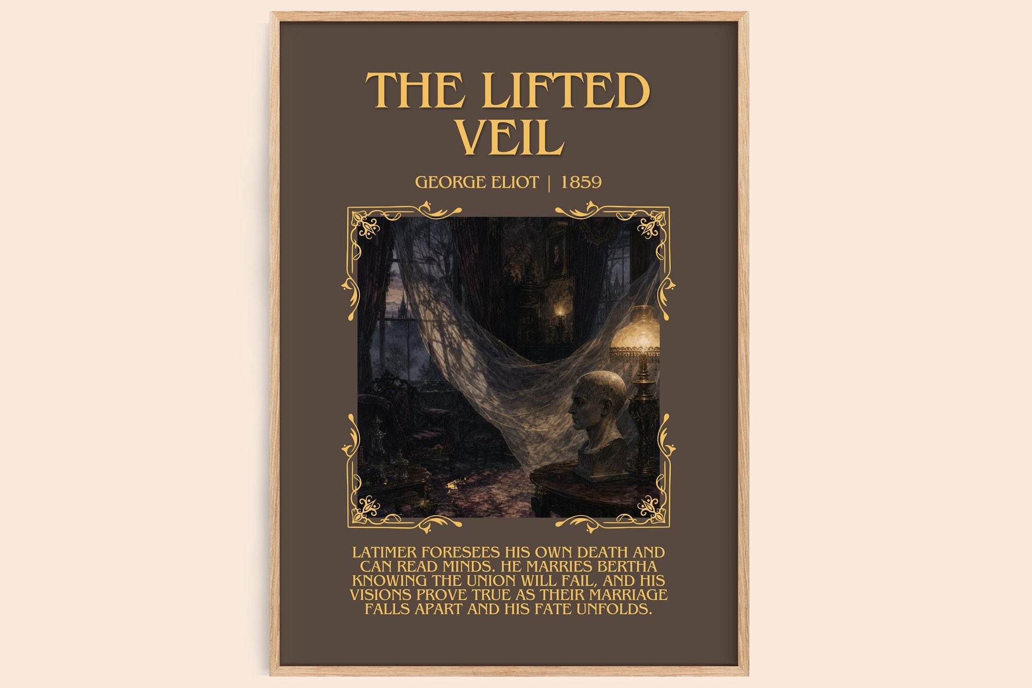 The Lifted Veil Minimalist Book Poster by George Eliot