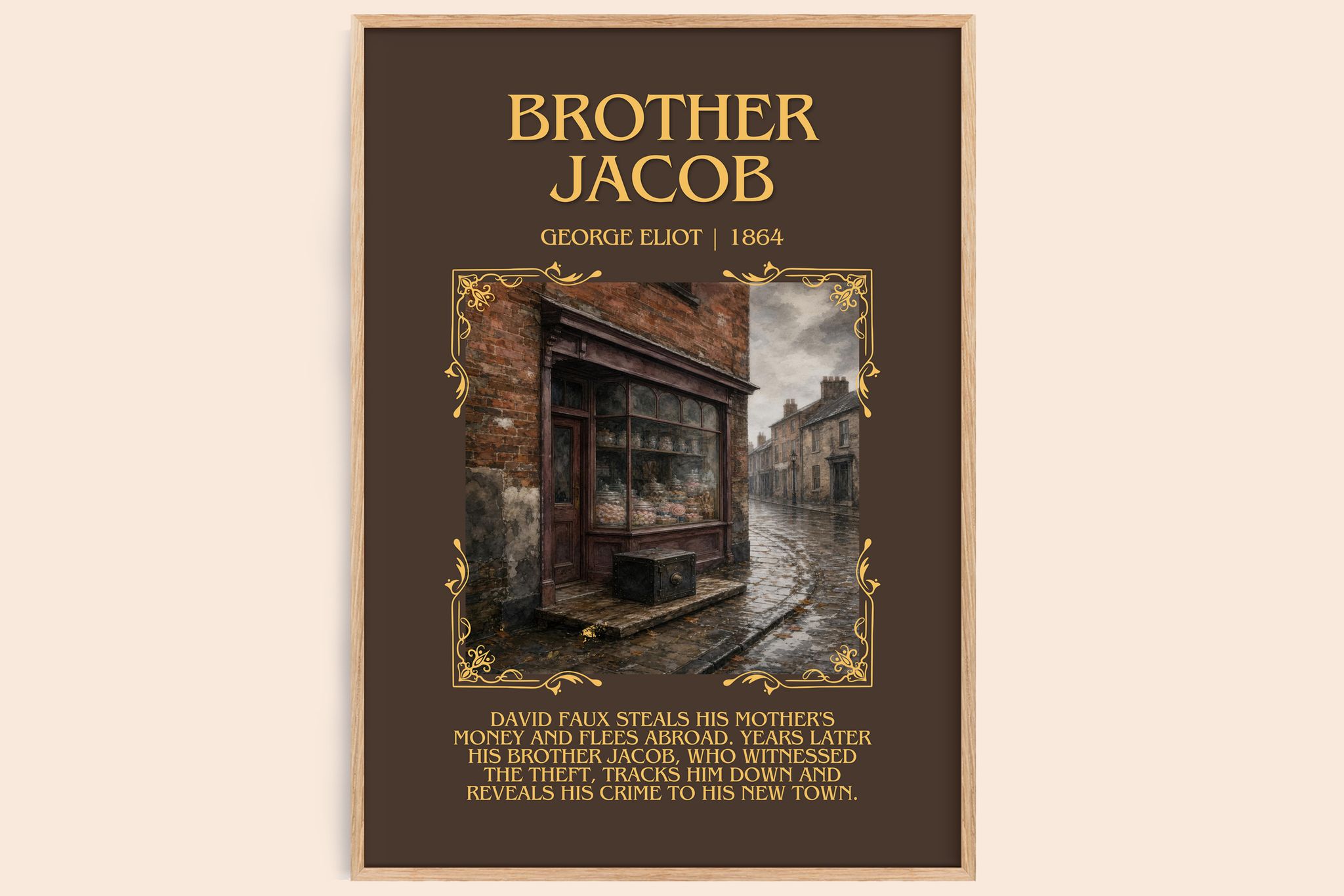 Brother Jacob Minimalist Book Poster by George Eliot