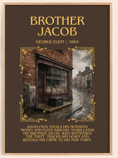 Brother Jacob Minimalist Book Poster by George Eliot – image 1