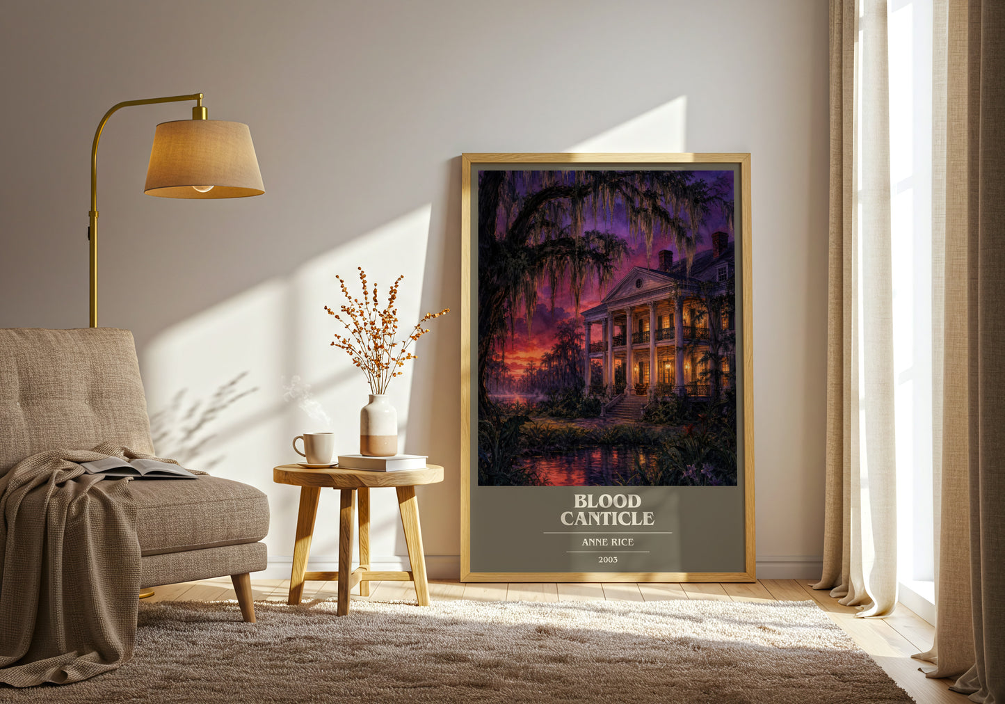 Blood Canticle book cover print on bookshelf – Anne Rice fan gift