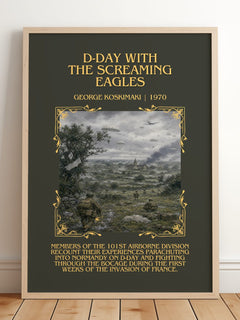 D-Day With The Screaming Eagles Minimalist Book Poster by G. Koskimaki – image 2