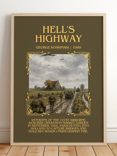 Hell'S Highway Minimalist Book Poster by George Koskimaki – image 2