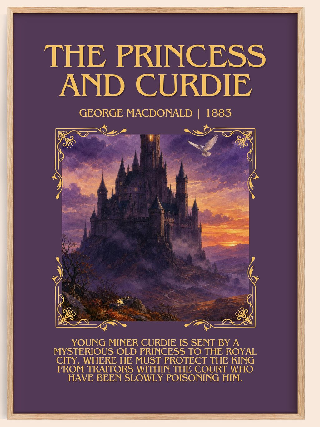 The Princess And Curdie Minimalist Book Poster by George Macdonald – book poster