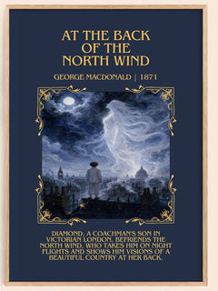 At The Back Of The North Wind Minimalist Book Poster by G. Macdonald – image 1