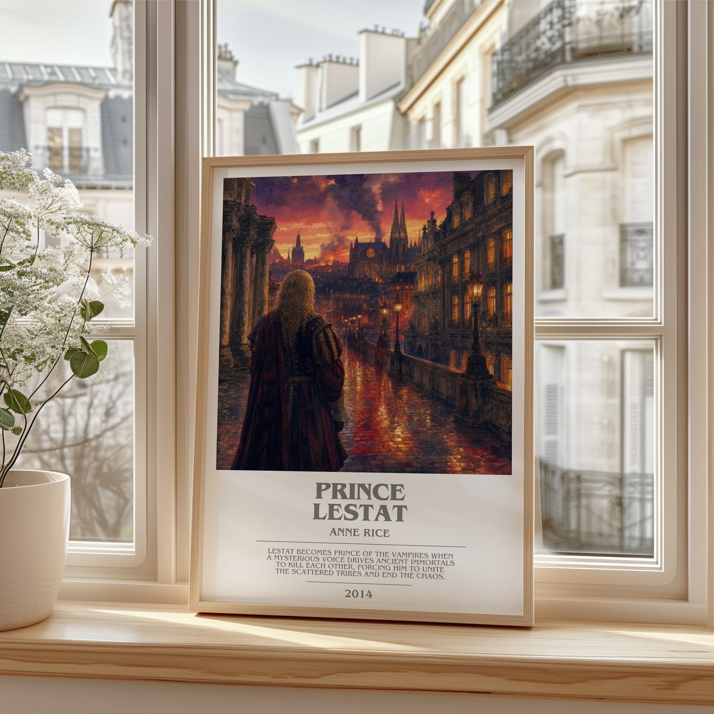 Prince Lestat bookish poster colour and style options – Anne Rice book art