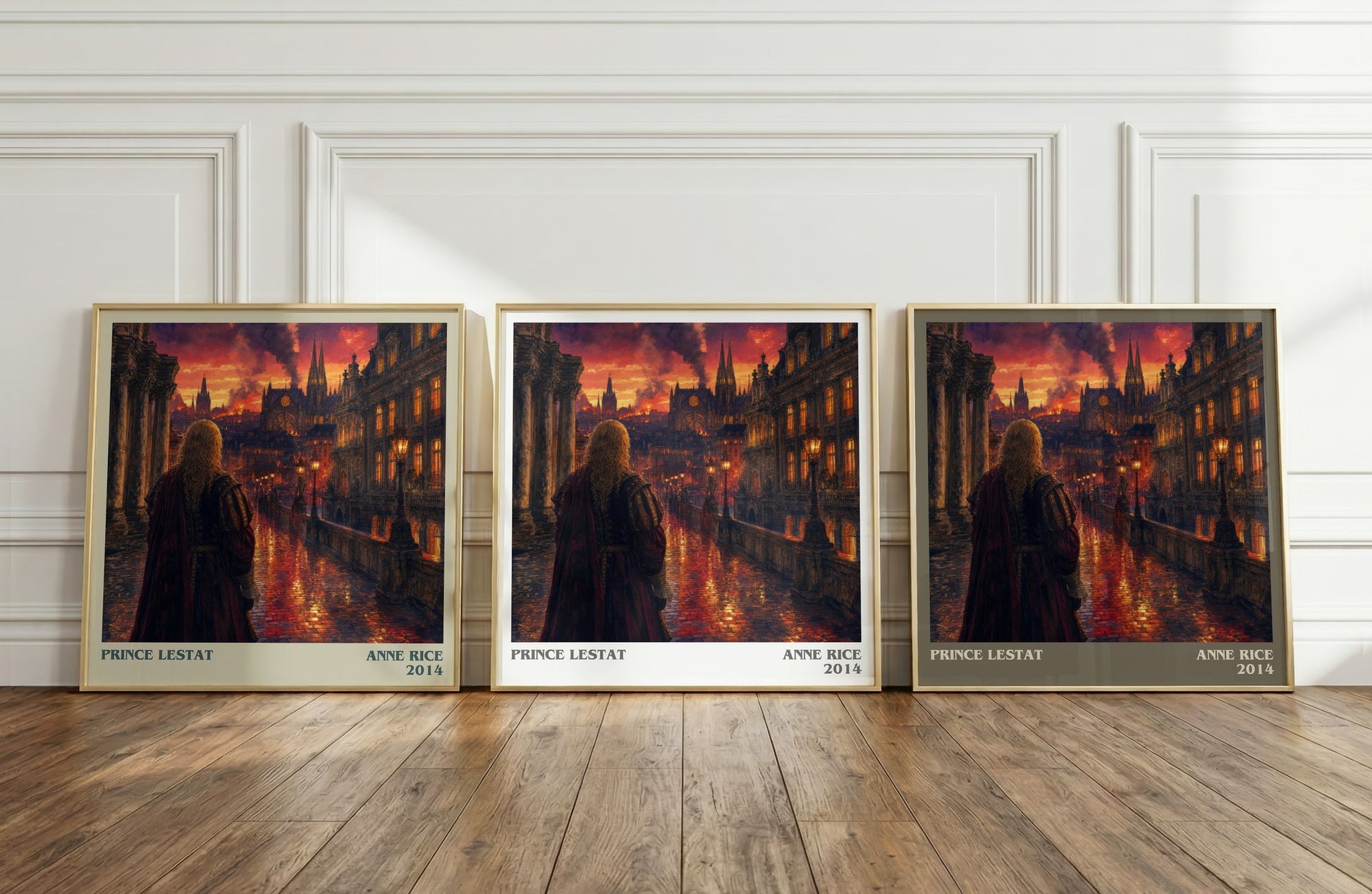 Prince Lestat literary art print colour and style options – Anne Rice book art