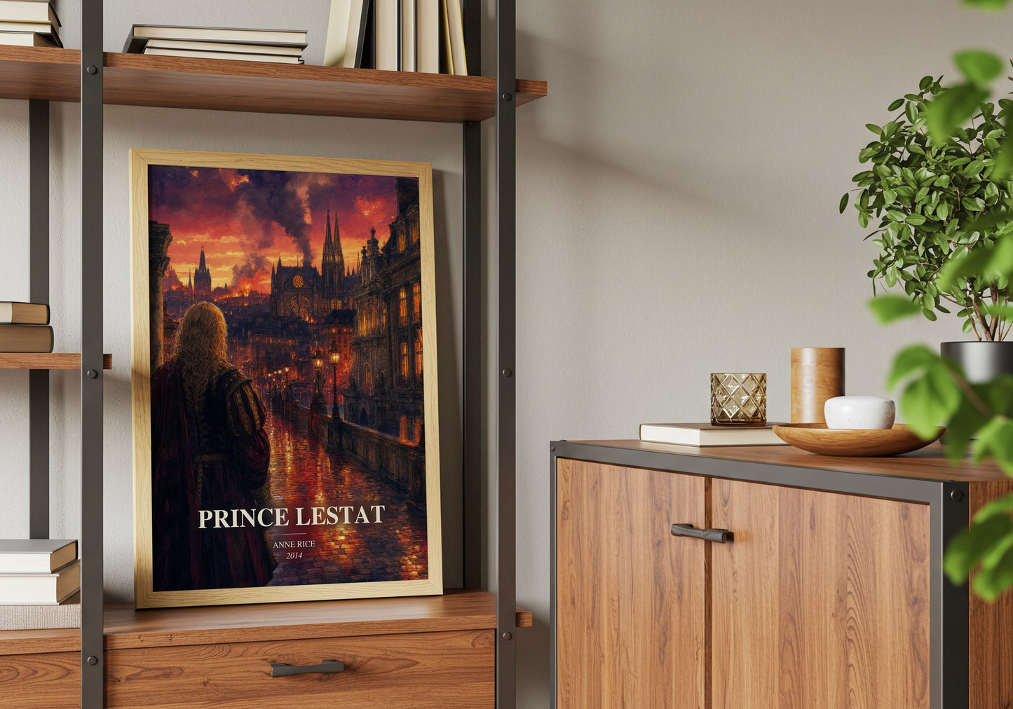 Prince Lestat book watercolour illustration paper finish options – matte satin gloss
