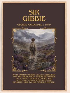 Sir Gibbie Minimalist Book Poster by George Macdonald – image 1