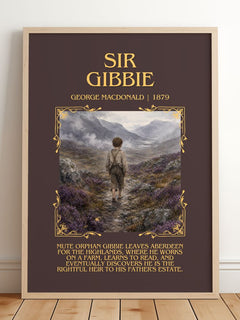 Sir Gibbie Minimalist Book Poster by George Macdonald – image 2