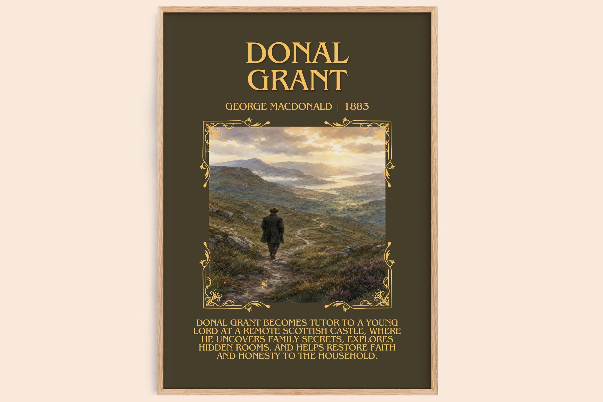 Donal Grant Minimalist Book Poster by George Macdonald