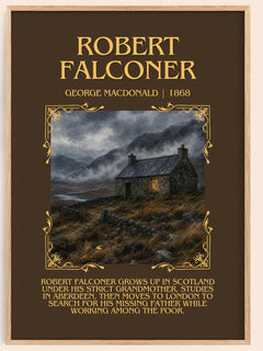 Robert Falconer Minimalist Book Poster by George Macdonald – image 1