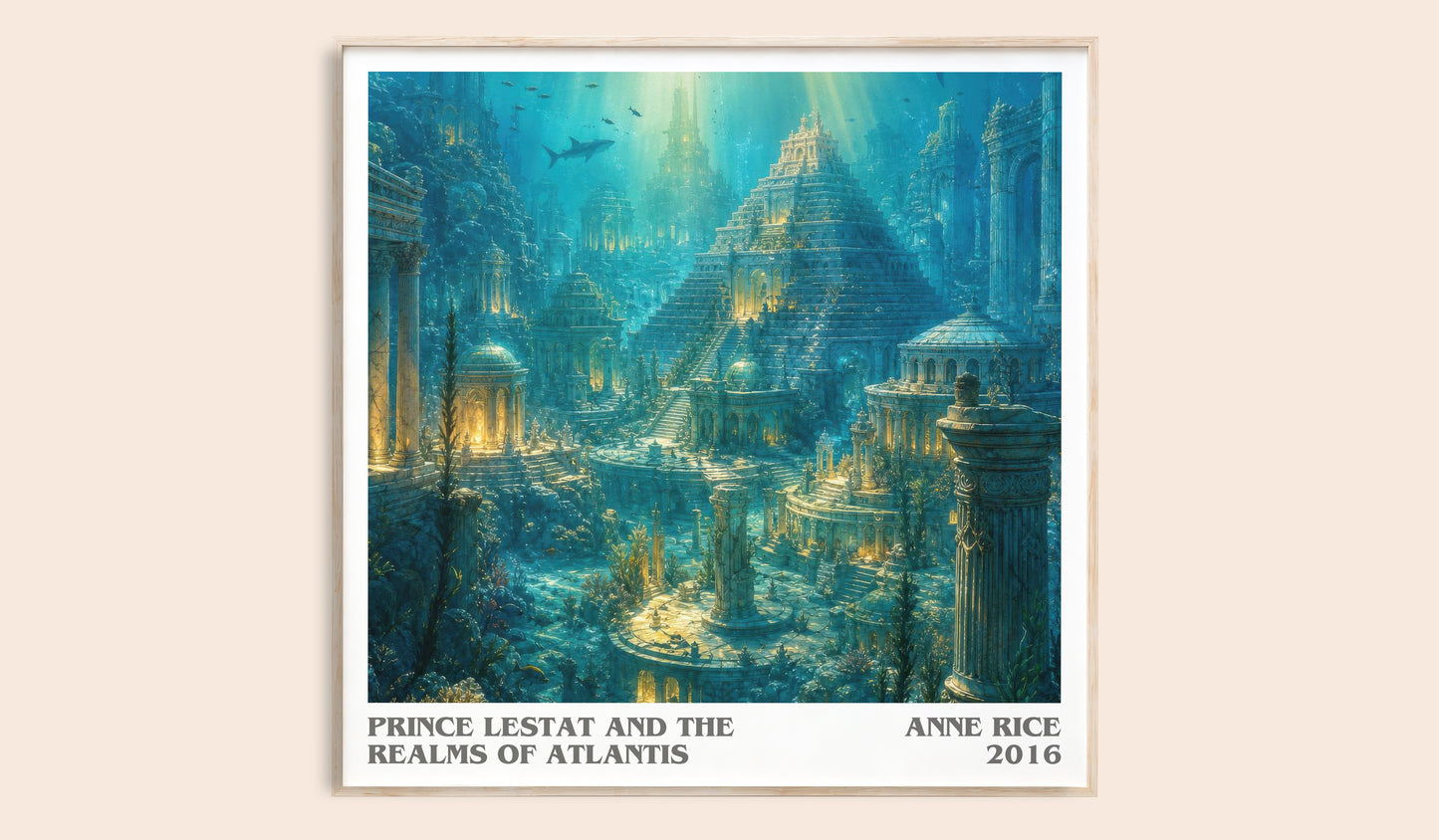 Prince Lestat And The Realms Of Atlantis literary book poster by Anne Rice – framed literary art print