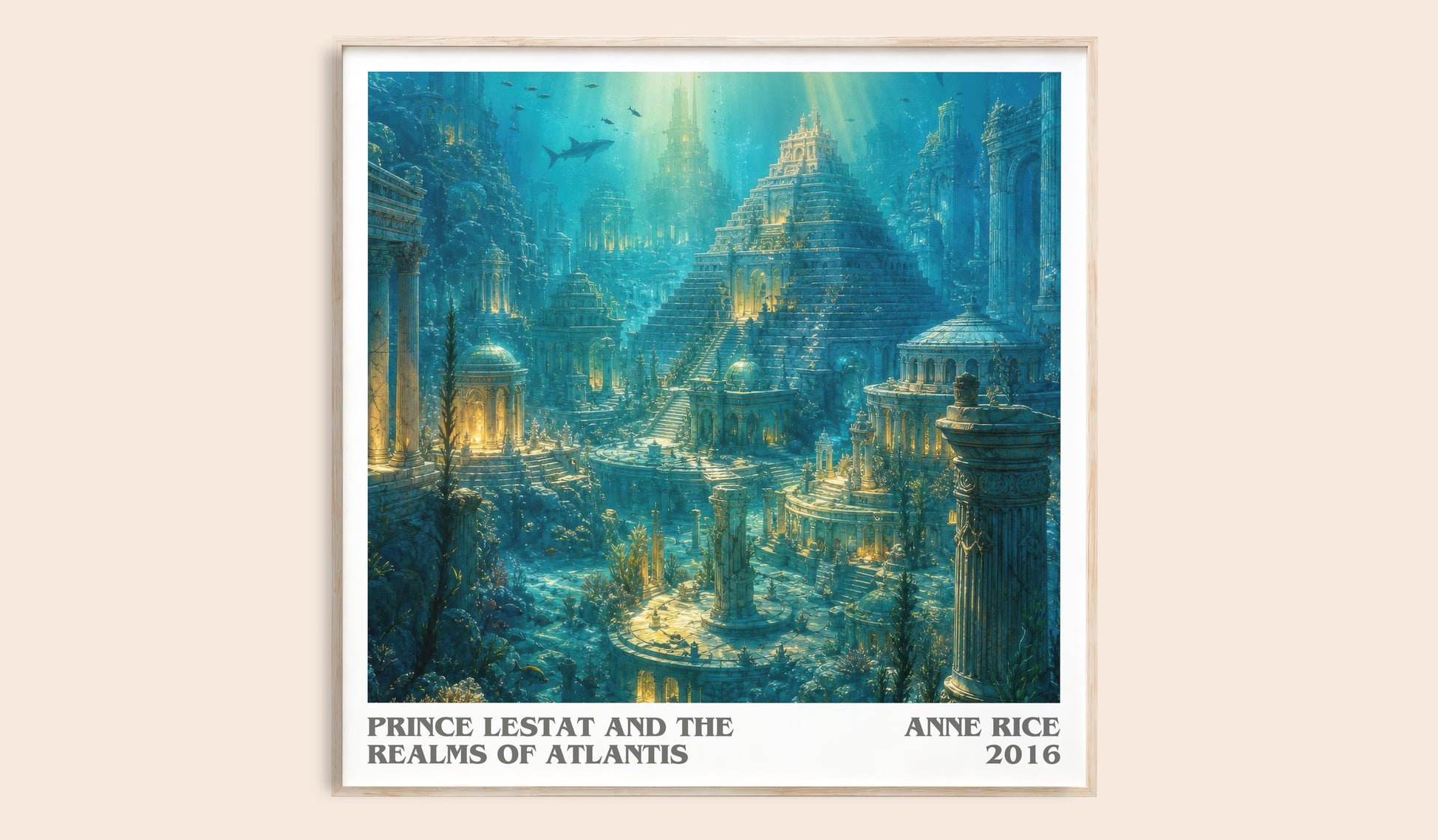 Prince Lestat And The Realms Of Atlantis literary book poster by Anne Rice – framed literary art print