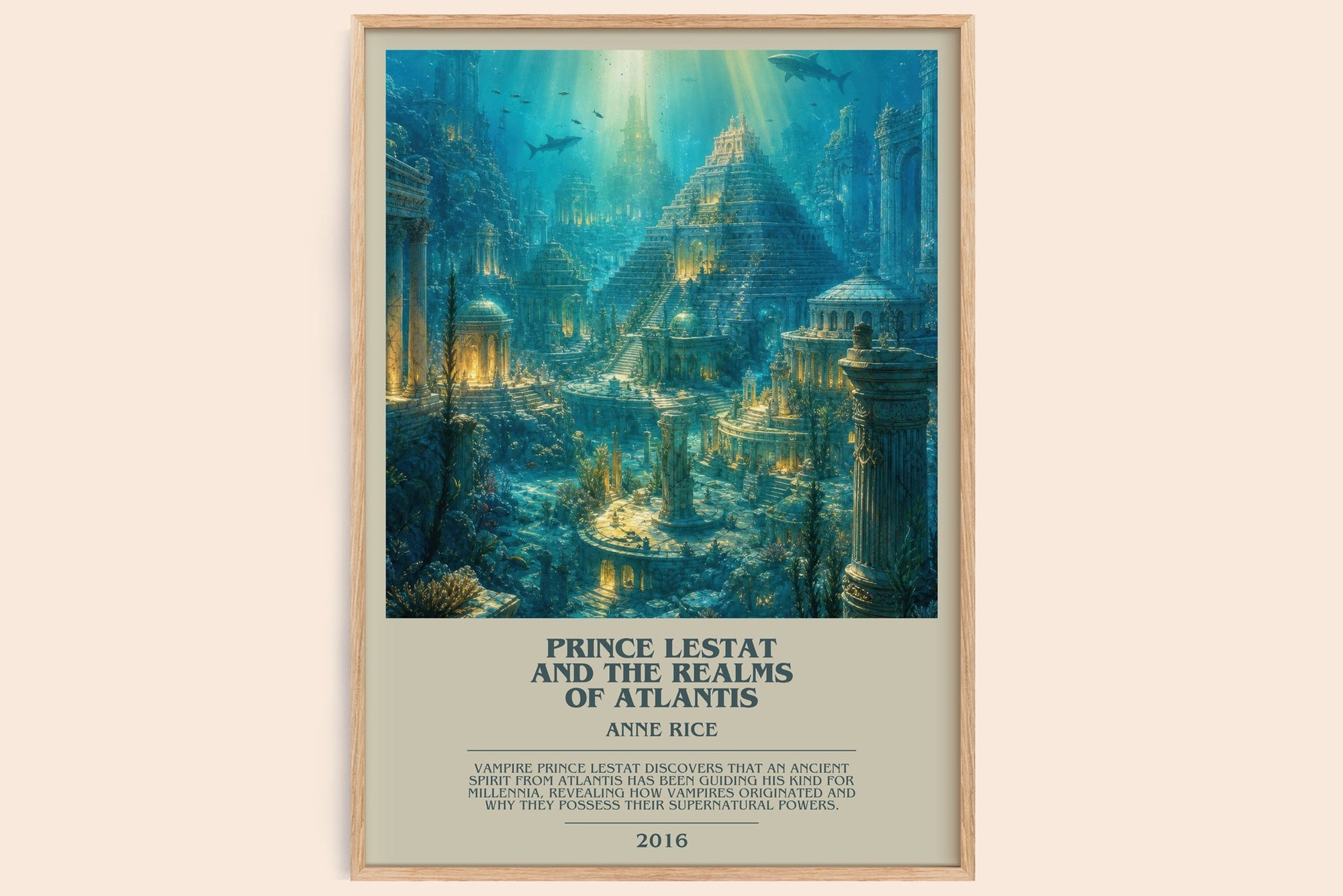 Prince Lestat And The Realms Of Atlantis bookish book poster by Anne Rice – framed literary art print