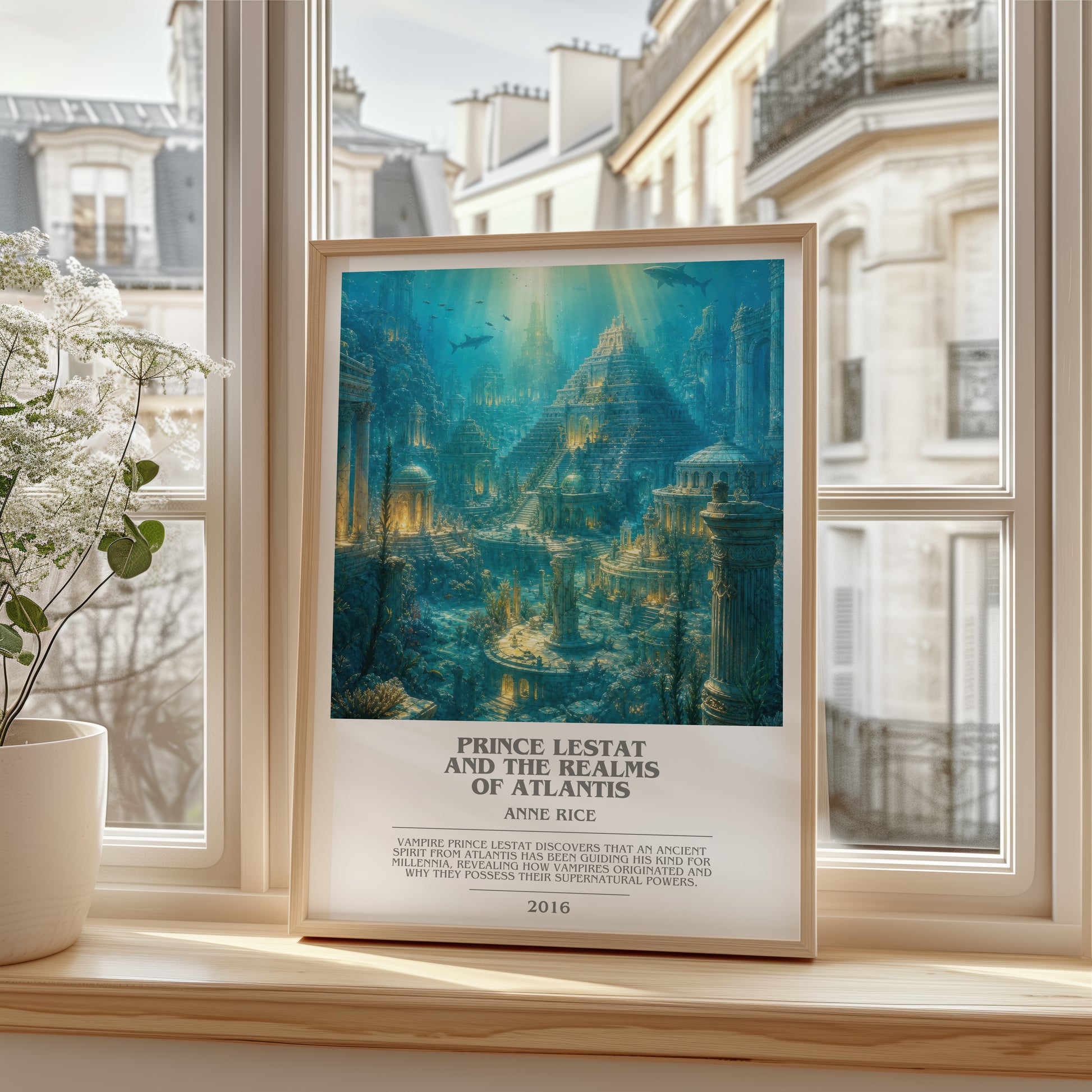 Prince Lestat And The Realms Of Atlantis bookish poster colour and style options – Anne Rice book art