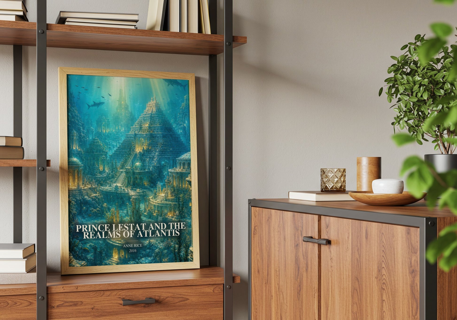 Prince Lestat And The Realms Of Atlantis book watercolour illustration paper finish options – matte satin gloss