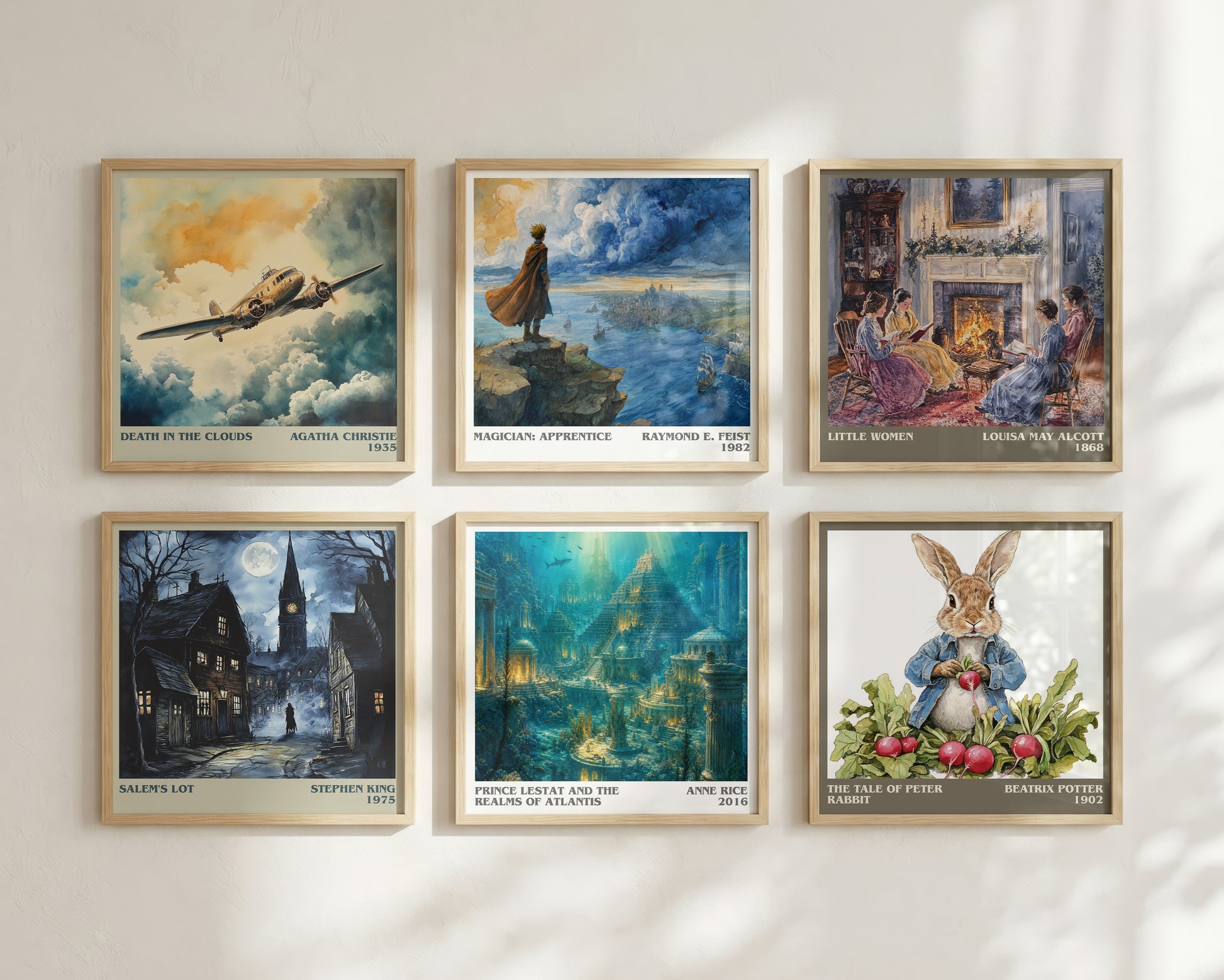 Prince Lestat And The Realms Of Atlantis literary print framed by window – literary home decor