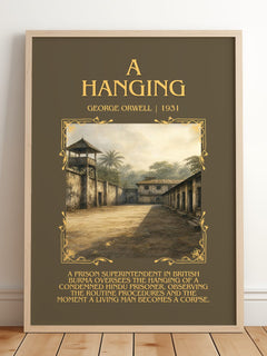A Hanging Minimalist Book Poster by George Orwell – image 2