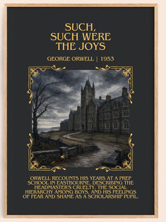 Such, Such Were The Joys Minimalist Book Poster by George Orwell – image 1