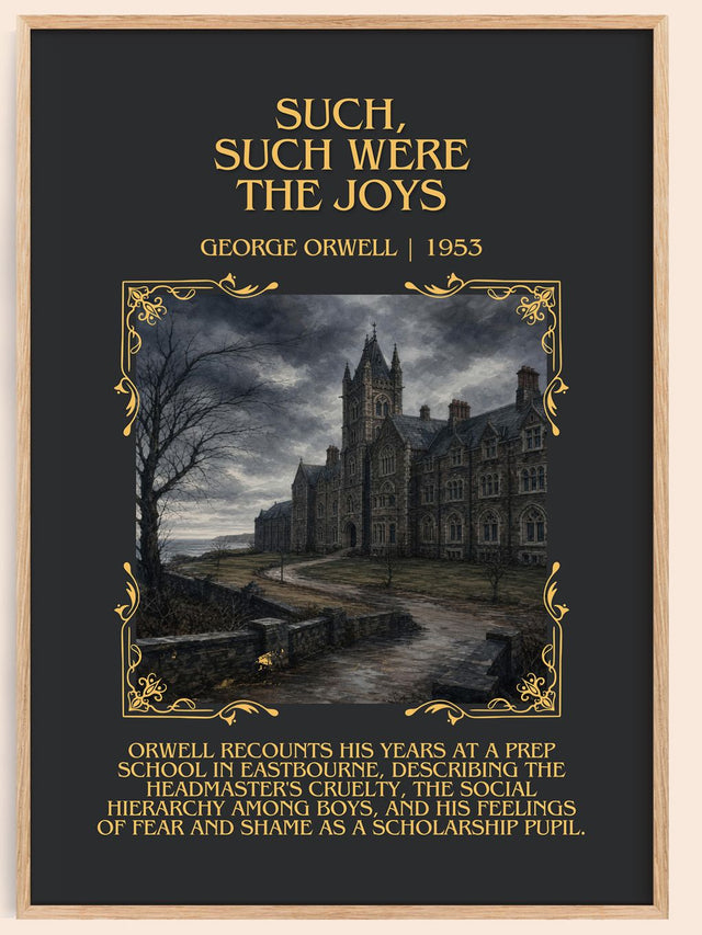Such, Such Were The Joys Minimalist Book Poster by George Orwell