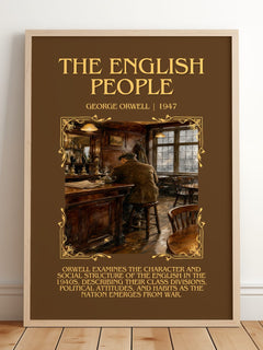 The English People Minimalist Book Poster by George Orwell – image 2