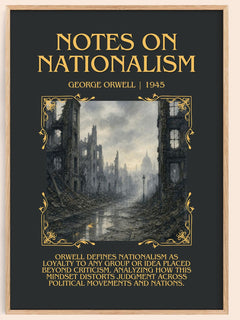 Notes On Nationalism Minimalist Book Poster by George Orwell – image 1