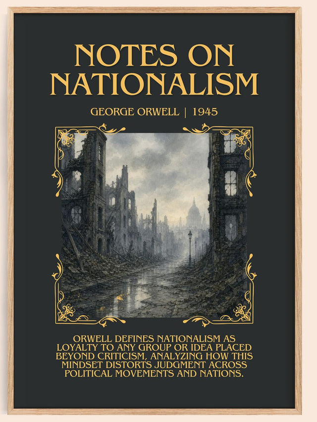 Notes On Nationalism Minimalist Book Poster by George Orwell