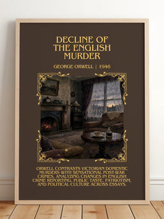 Decline Of The English Murder Minimalist Book Poster by George Orwell – image 2