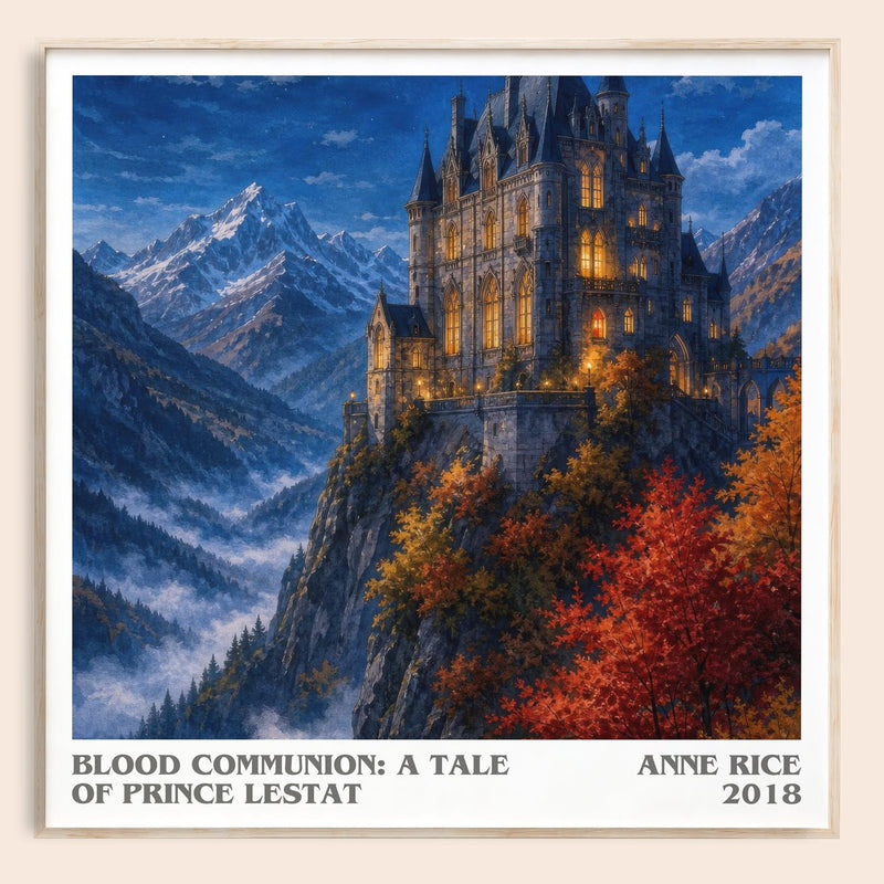 Blood Communion: A Tale Of Prince Lestat literary book poster by Anne Rice – framed literary art print