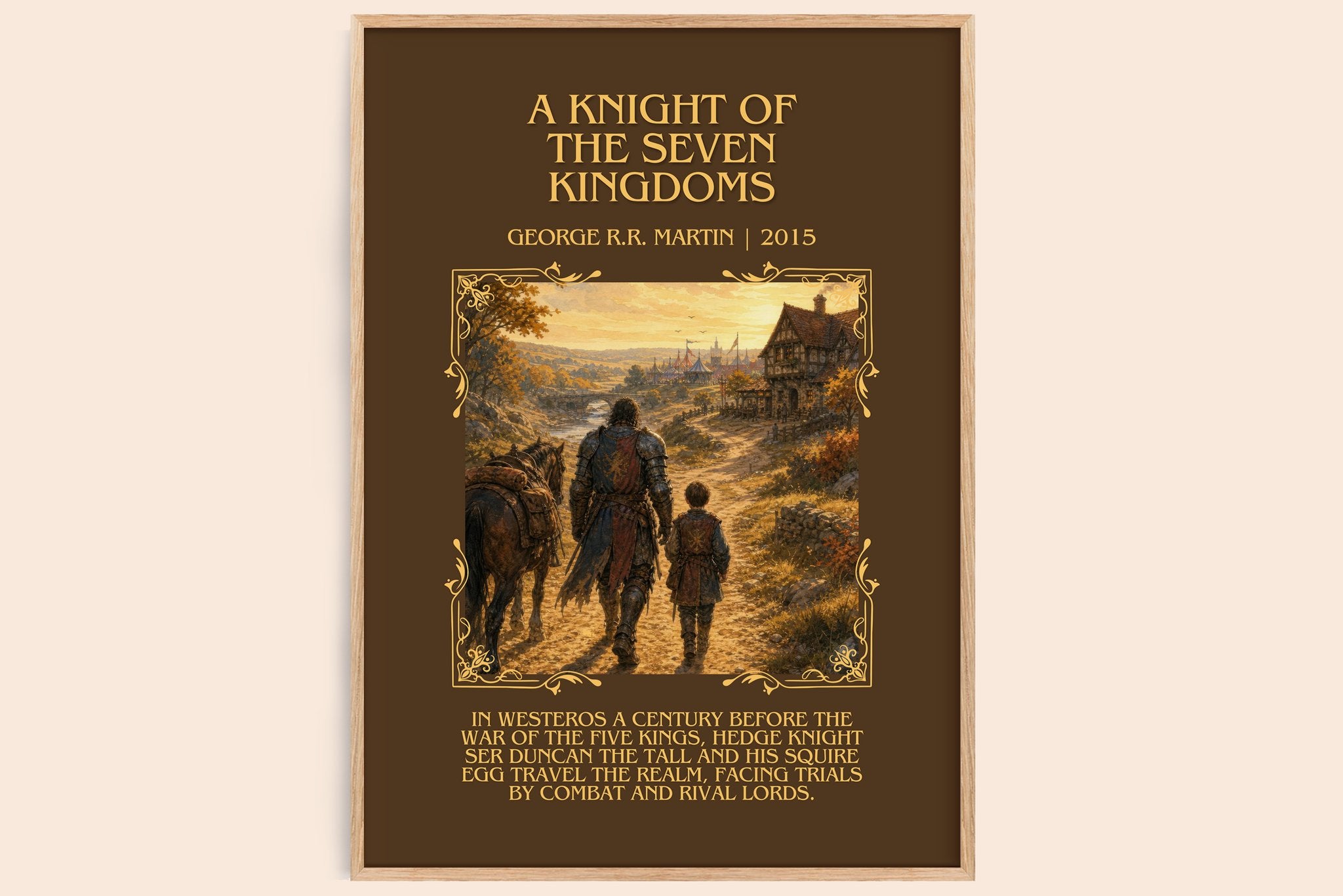 Knight Of The Seven Kingdoms Minimalist Book Poster by G. Martin