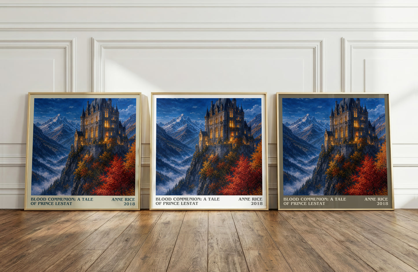 Blood Communion: A Tale Of Prince Lestat literary art print colour and style options – Anne Rice book art