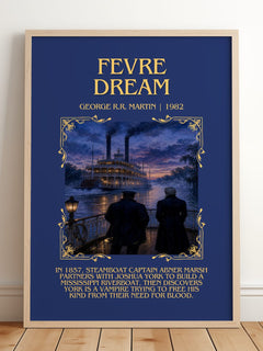 Fevre Dream Minimalist Book Poster by George R.R. Martin – image 2