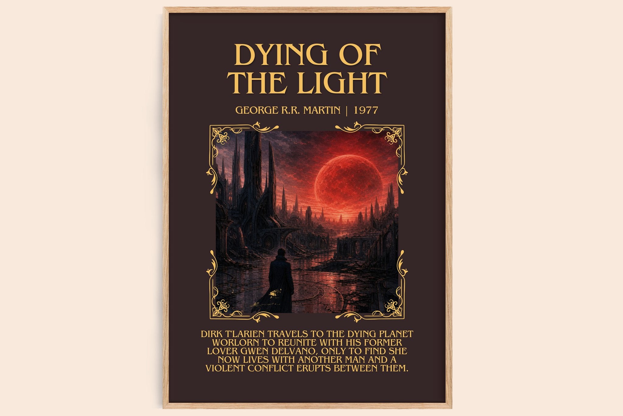 Dying Of The Light Minimalist Book Poster by George R.R. Martin
