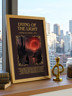 Dying Of The Light Minimalist Book Poster by George R.R. Martin – image 3